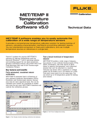 Thumbnail of document Data Sheet - 9938 MET/TEMP II Temperature Calibration Software v5.0